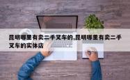 昆明哪里有卖二手叉车的,昆明哪里有卖二手叉车的实体店